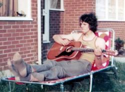 Roy with guitar circa 1974
